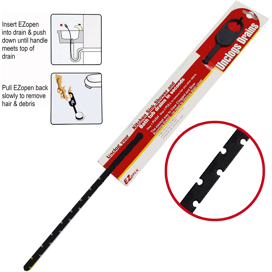 Black Hawk 1401 EZ Open Drain Unclogger (Clog Remover) 450mm - KHM Megatools Corp. Black Hawk 1401 EZ Open Drain Unclogger (Clog Remover) 450mm - KHM Megatools Corp.